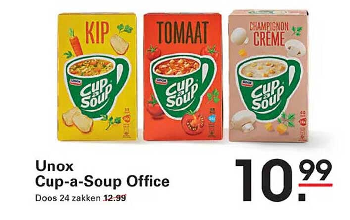 Unox Cup-a-Soup Office Doos 24 zakken