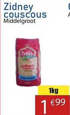 Zidney couscous Middelgroot