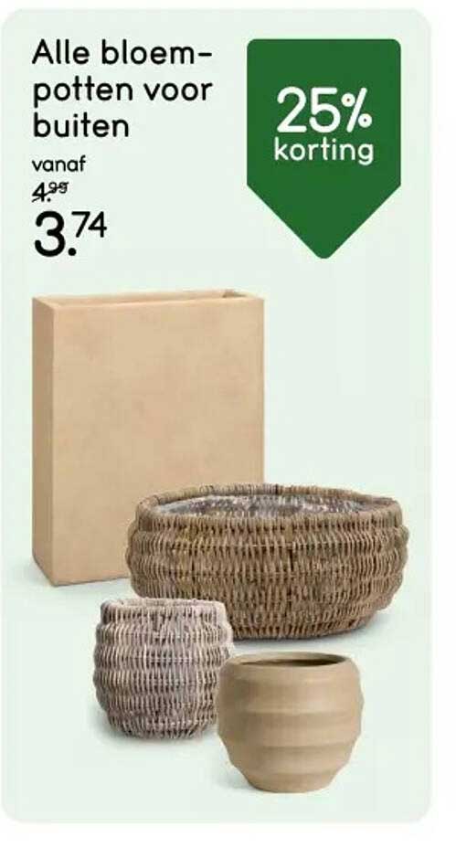 Alle bloempotten voor buiten