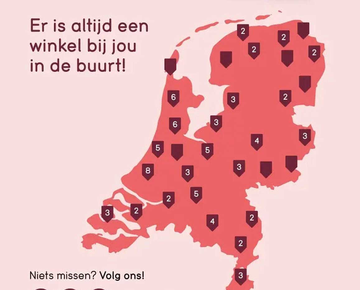 Er is altijd een winkel bij jou in de buurt!