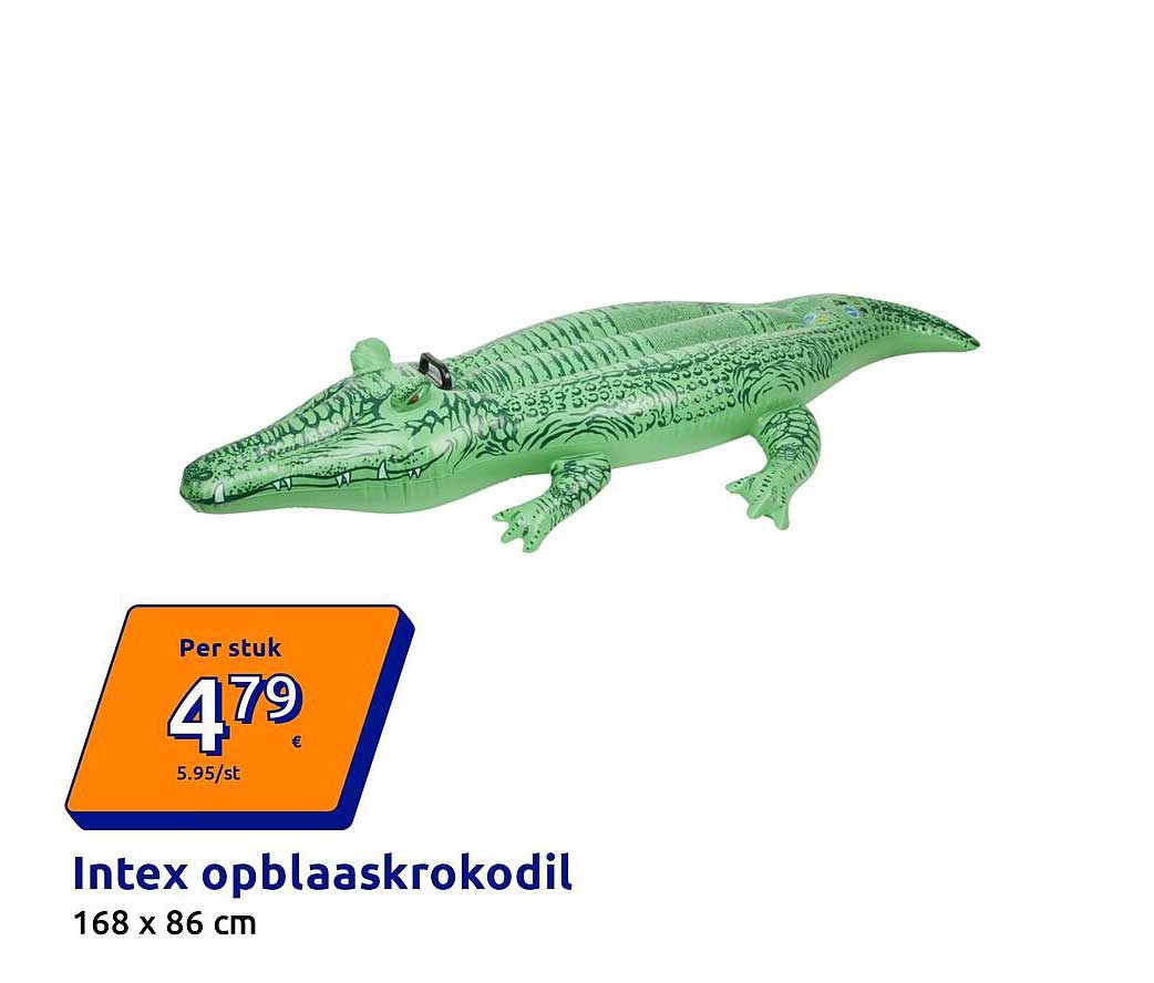 Intex opblaaskrokodil