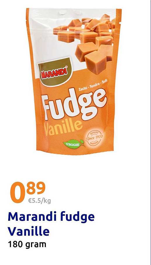 Marandi fudge Vanille 180 gram