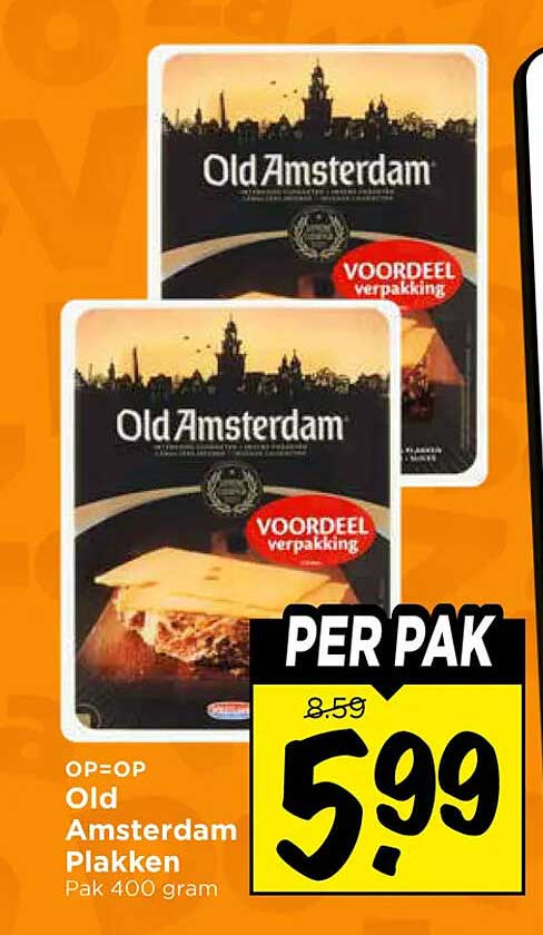Old Amsterdam Plakken Pak 400 gram PER PAK