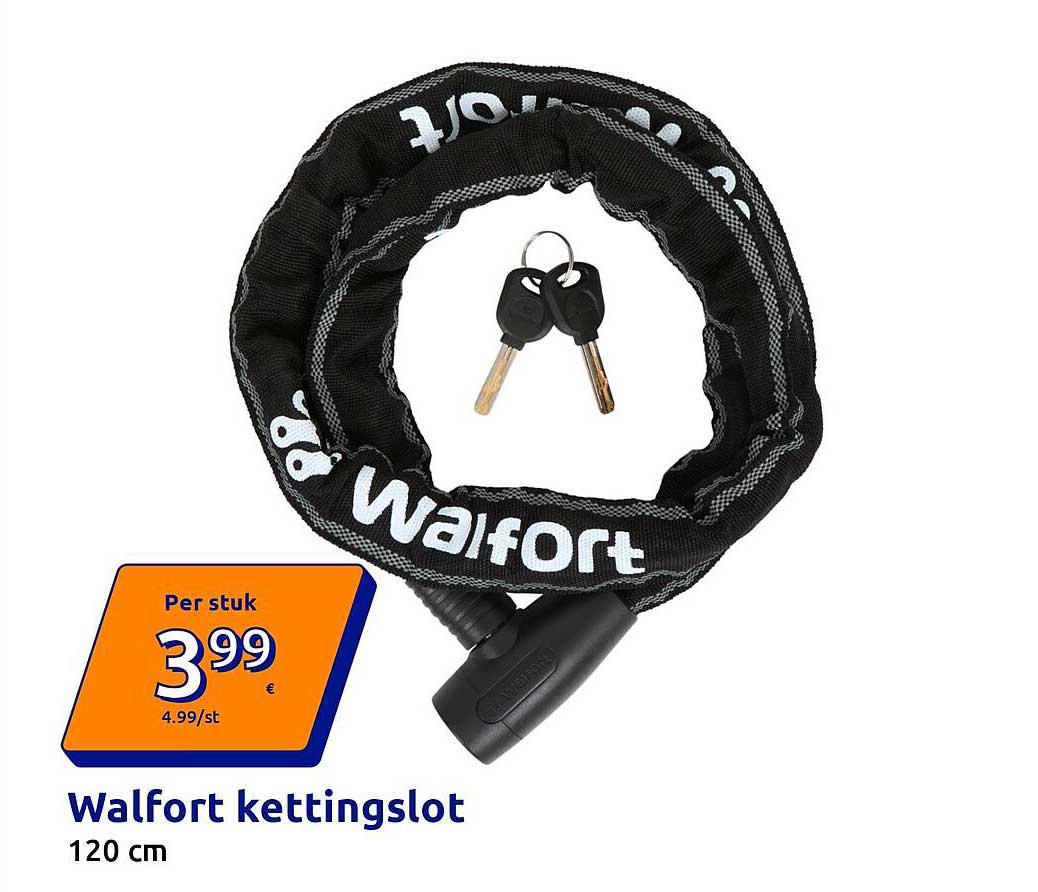 Walfort kettingslot 120 cm