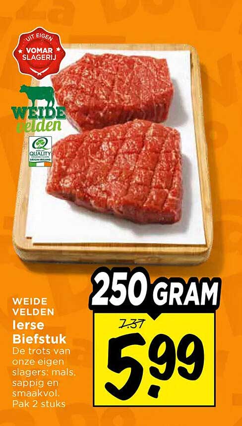 Weide velden Ierse Biefstuk