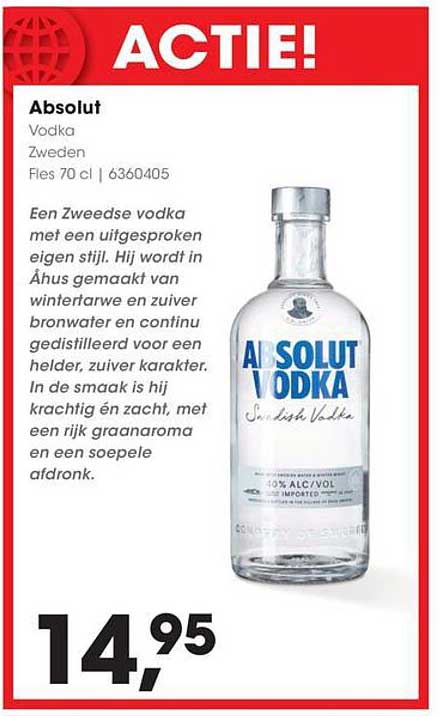 Absolut Vodka Zweden Fles 70 cl | 6360405