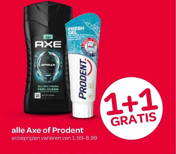 alle Axe of Prodent 1+1 gratis