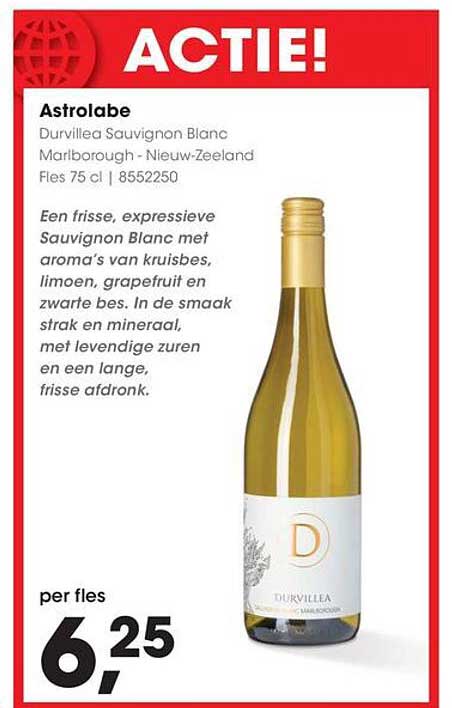 Astrolabe Durvillea Sauvignon Blanc Marlborough - Nieuw-Zeeland