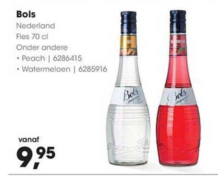Bols Nederland Fles 70 cl Onder andere Peach | 628615 Watermeloen | 6285916