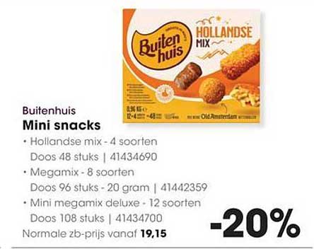 Buitenhuis Mini snacks