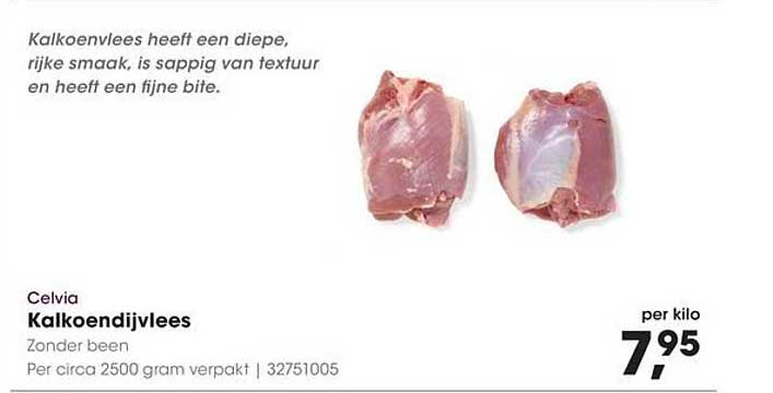 Celvia Kalkoendijvlees Zonder been
