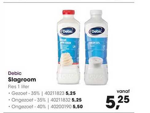 Debic Slagroom Fles 1 liter