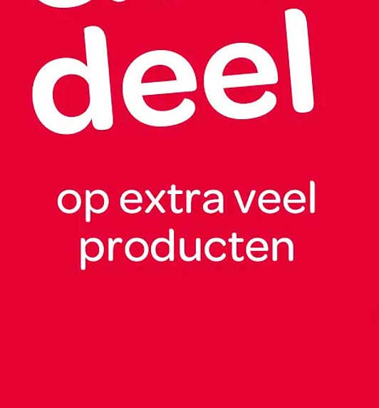 deel op extra veel producten