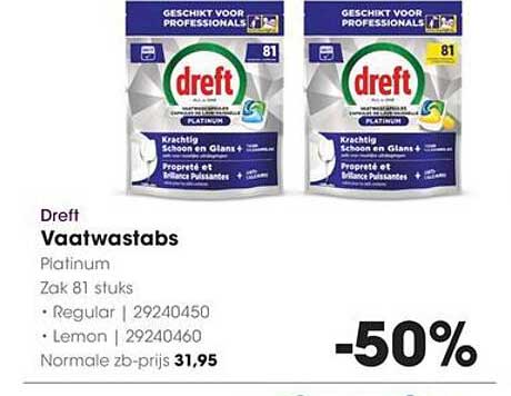Dreft Vaatwastabs Platinum