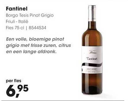 Fantinel Borgo Tesis Pinot Grigio Friuli - Italië Fles 75 cl | 8544534