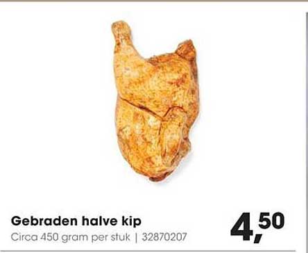 Gebraden halve kip