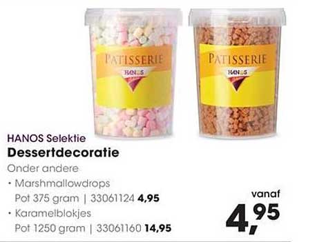 HANOS Selektie Dessertdecoratie