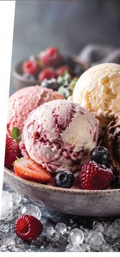 IJs met fruit