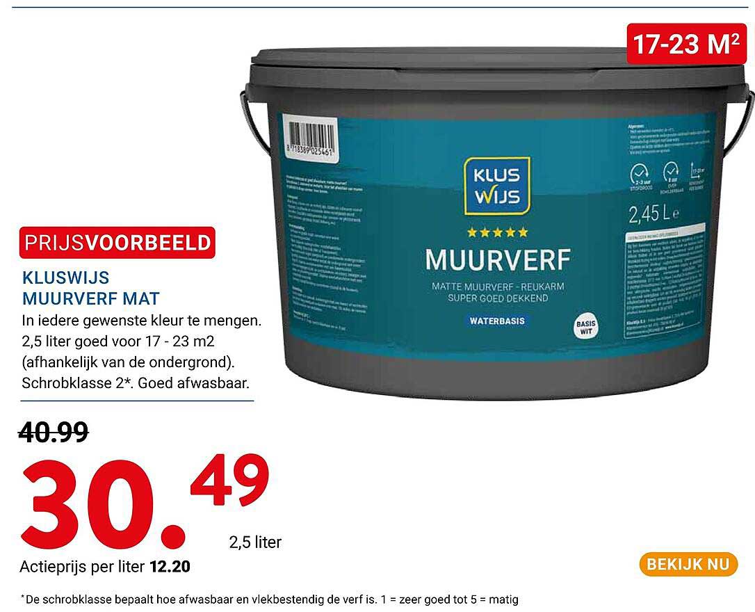 KLUSWIJS MUURVERF MAT