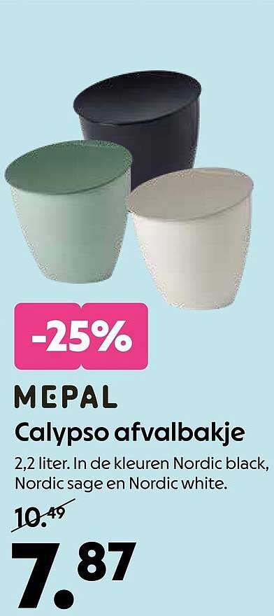 MEPAL Calypso afvalbakje -25%