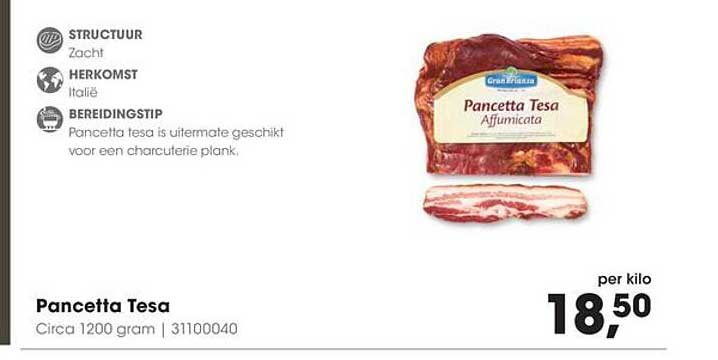 Pancetta Tesa