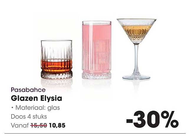 Pasabahce Glazen Elysia -30%