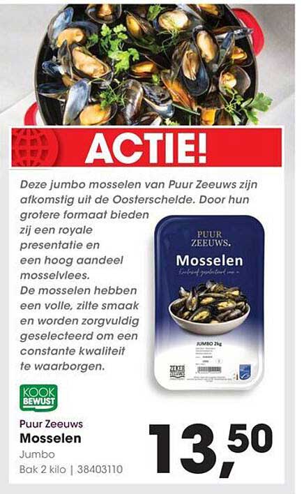 Puur Zeeuws Mosselen Jumbo