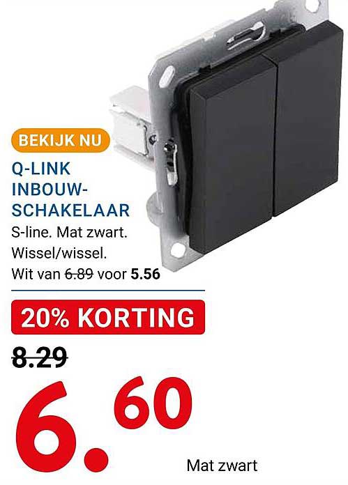 Q-LINK INBOUW-SCHAKELAAR