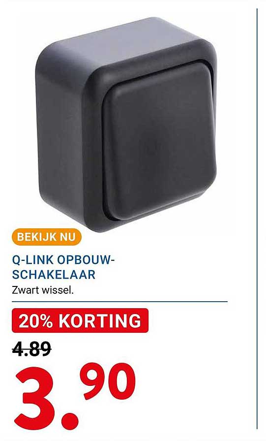 Q-LINK OPBOUW-SCHAKELAAR