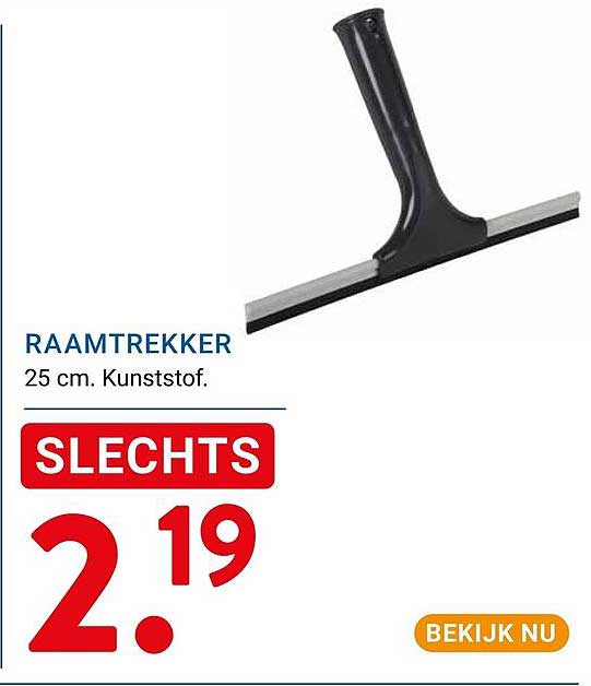 RAAMTREKKER 25 cm. Kunststof. SLECHTS