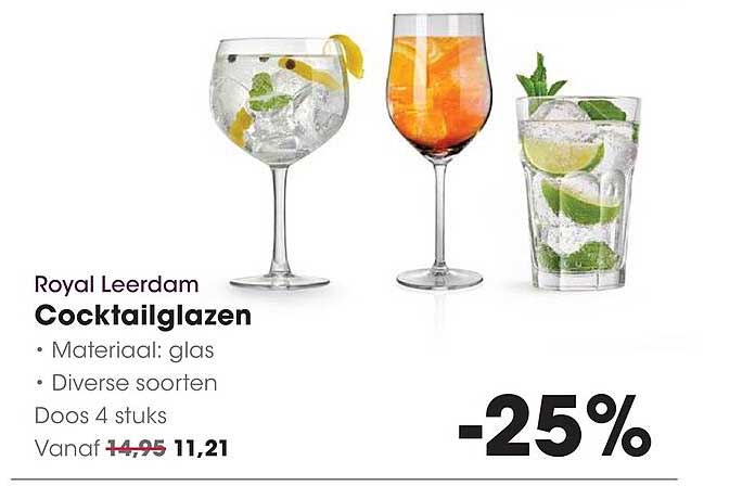Royal Leerdam Cocktailglazen