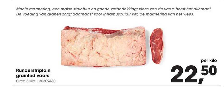 Rundersfriploin grainfed vaars