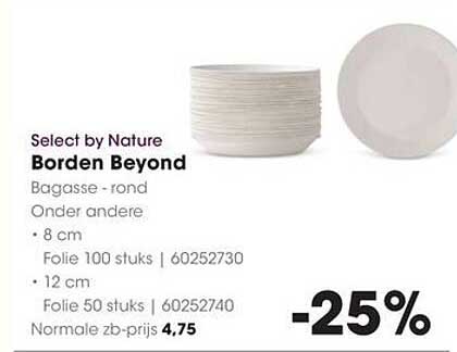 Select by Nature Borden Beyond Bagasse - rond
