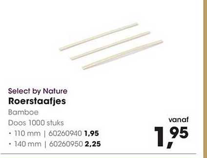 Select by Nature Roerstaafjes Bamboe