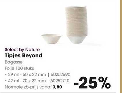 Select by Nature Tipjes Beyond Bagasse Folie 100 stuks -25%