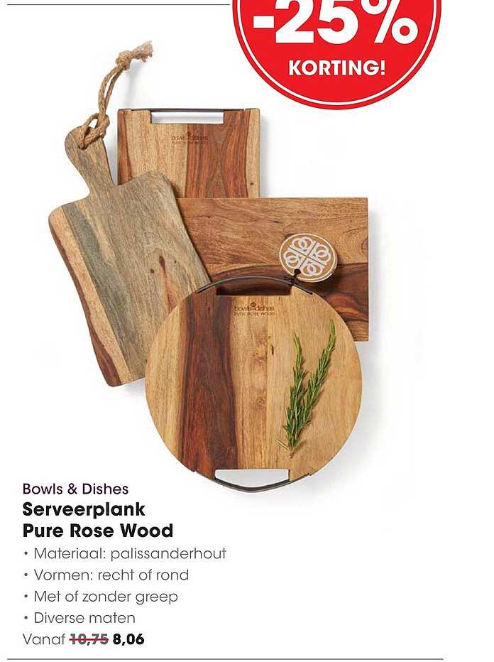 Serveerplank Pure Rose Wood