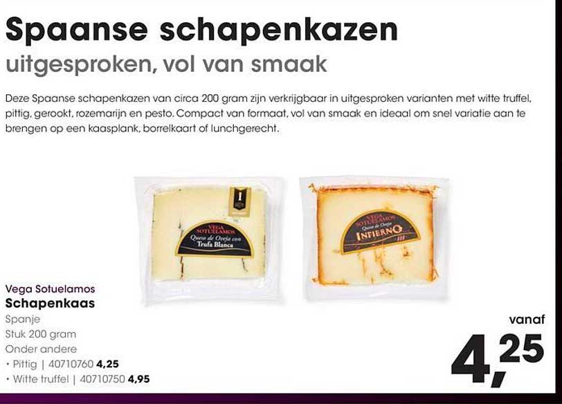 Spaanse schapenkazen uitgesproken, vol van smaak