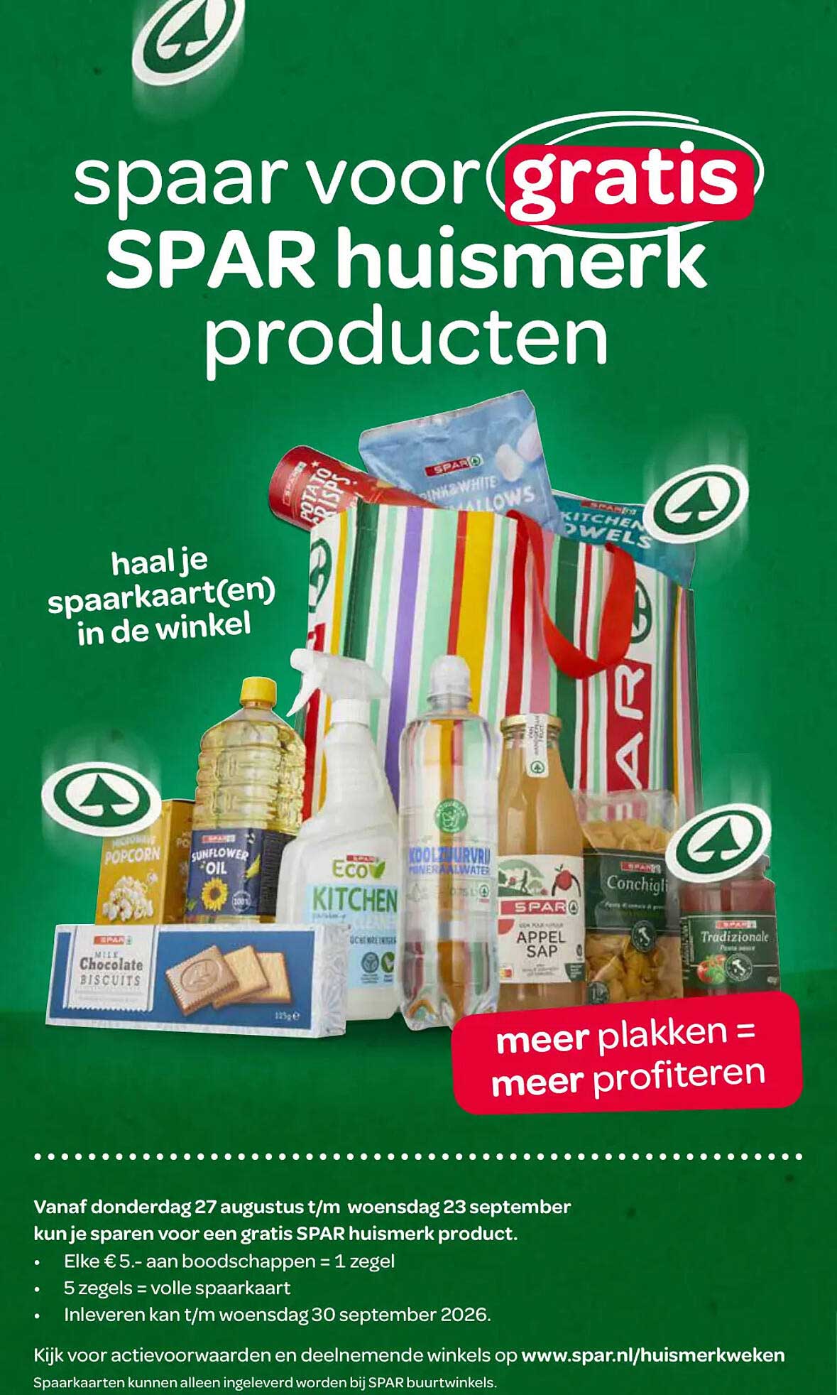 spaar voor gratis SPAR huismerk producten