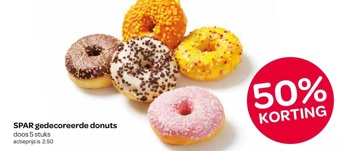 SPAR gedecoreerde donuts