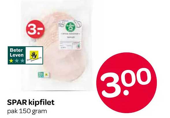 SPAR kipfilet pak 150 gram