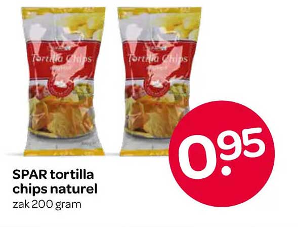 SPAR tortilla chips naturel zak 200 gram