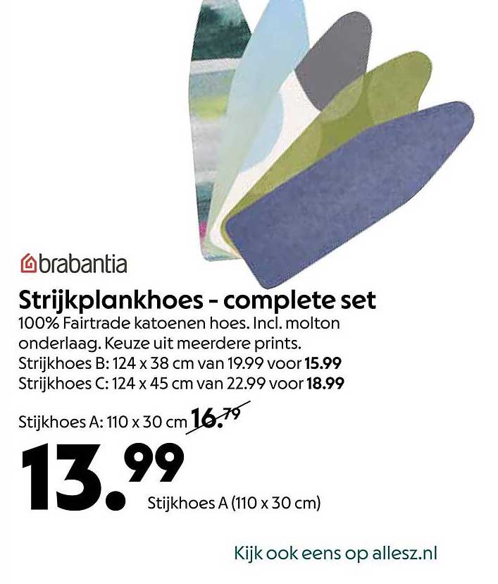 Strijkplankhoes - complete set