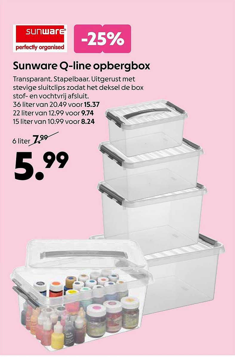 Sunware Q-line opbergbox -25%