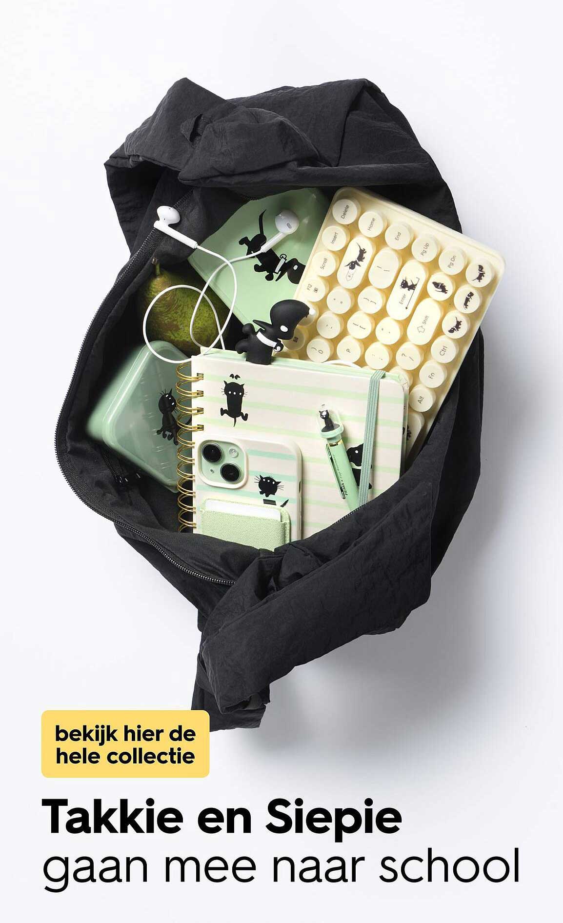 Takkie en Siepie gaan mee naar school