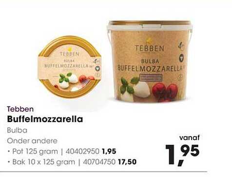 Tebben Buffelmozzarella Bulba