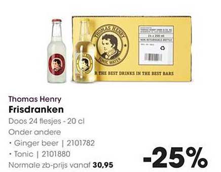 Thomas Henry Frisdranken -25%