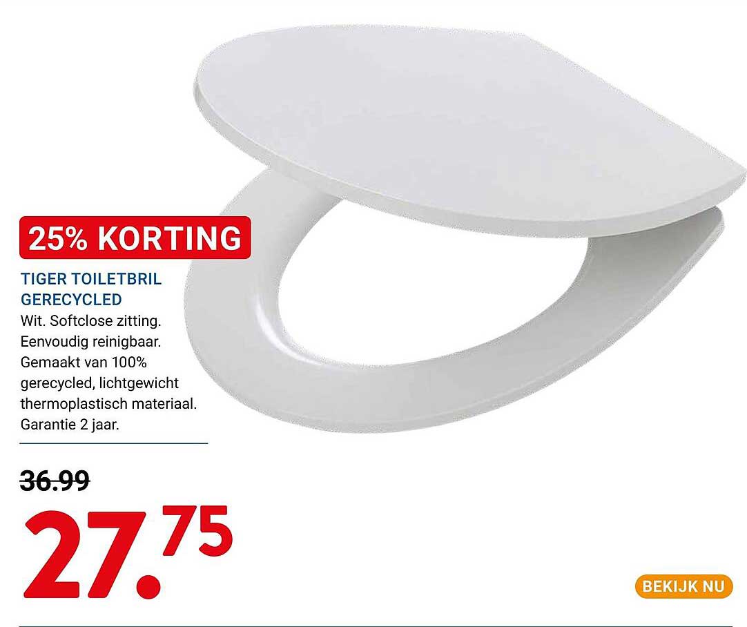 TIGER TOILETB RIL GERECYCLED 25% KORTING