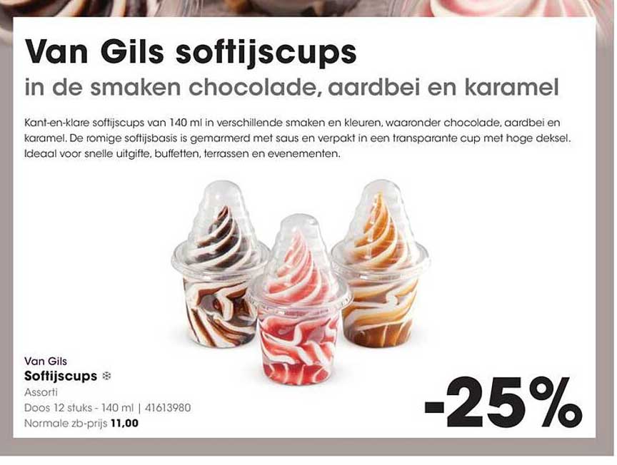 Van Gils Softijscups -25%