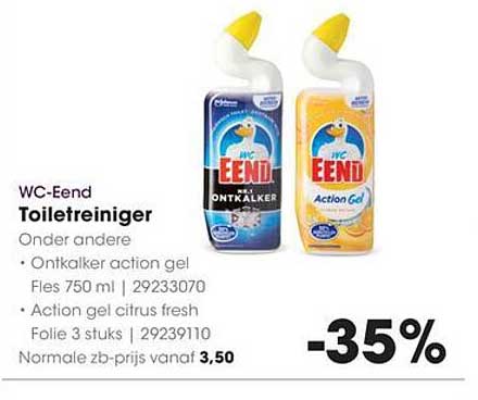 WC-Eend Toiletreiniger Ontkalker actie gel