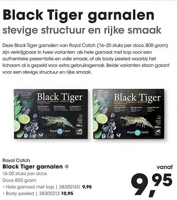 Black Tiger garnalen